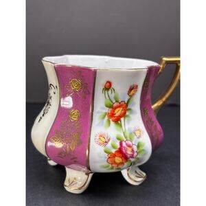 Vintage Royal Sealy 4 Footed Tea Cup Only Luster ware Gold Trim Japan